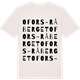 Vintage White t-shirt med Ofors-Råberget ordlek t-shirt