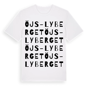 Öjs-Lyberget ordlek t-shirt – ekologisk bomull t-shirt från Pinshirt