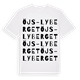 Öjs-Lyberget ordlek t-shirt