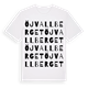 White t-shirt med Öjvallberget ordlek t-shirt