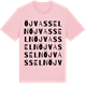 Pink Cotton t-shirt med Öjvasseln ordlek t-shirt