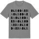Mid Heather Gray t-shirt med Okbodarna ordlek t-shirt
