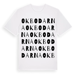 Okbodarna ordlek t-shirt – ekologisk bomull t-shirt från Pinshirt