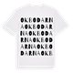 Okbodarna ordlek t-shirt