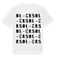 Ol-Ers ordlek t-shirt