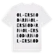 White t-shirt med Ol-Ersbodarna ordlek t-shirt