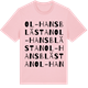 Pink Cotton t-shirt med Ol-Hansblästan ordlek t-shirt