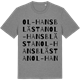 Mid Heather Gray t-shirt med Ol-Hansblästan ordlek t-shirt