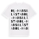Ol-Hansblästan ordlek t-shirt
