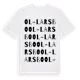 White t-shirt med Ol-Larsbo ordlek t-shirt