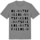 Mid Heather Gray t-shirt med Ol-Matsfall ordlek t-shirt
