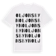 Oljonsbyn ordlek t-shirt