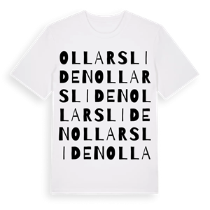 Ollarsliden ordlek t-shirt – ekologisk bomull t-shirt från Pinshirt