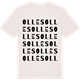 Vintage White t-shirt med Olles ordlek t-shirt