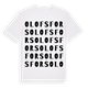 Olofsfors ordlek t-shirt