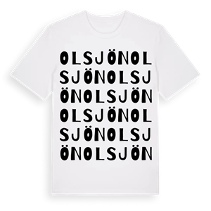 Olsjön ordlek t-shirt – ekologisk bomull t-shirt från Pinshirt