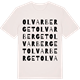 Vintage White t-shirt med Olvarberget ordlek t-shirt