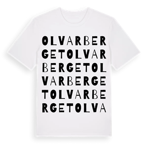 Olvarberget ordlek t-shirt – ekologisk bomull t-shirt från Pinshirt