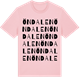 Pink Cotton t-shirt med Öndalen ordlek t-shirt