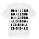 White t-shirt med Öndalen ordlek t-shirt