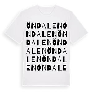 Öndalen ordlek t-shirt – ekologisk bomull t-shirt från Pinshirt