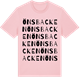 Pink Cotton t-shirt med Önsbacken ordlek t-shirt