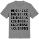 Mid Heather Gray t-shirt med Önsbacken ordlek t-shirt