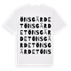 White t-shirt med Önsgärdet ordlek t-shirt