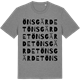 Mid Heather Gray t-shirt med Önsgärdet ordlek t-shirt