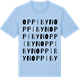 Blue Soul t-shirt med Oppibyn ordlek t-shirt
