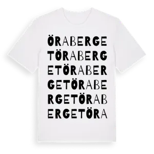 Öraberget ordlek t-shirt – ekologisk bomull t-shirt från Pinshirt