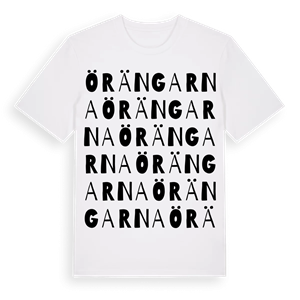 Örängarna ordlek t-shirt – ekologisk bomull t-shirt från Pinshirt