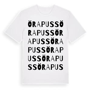 Örapuss ordlek t-shirt – ekologisk bomull t-shirt från Pinshirt