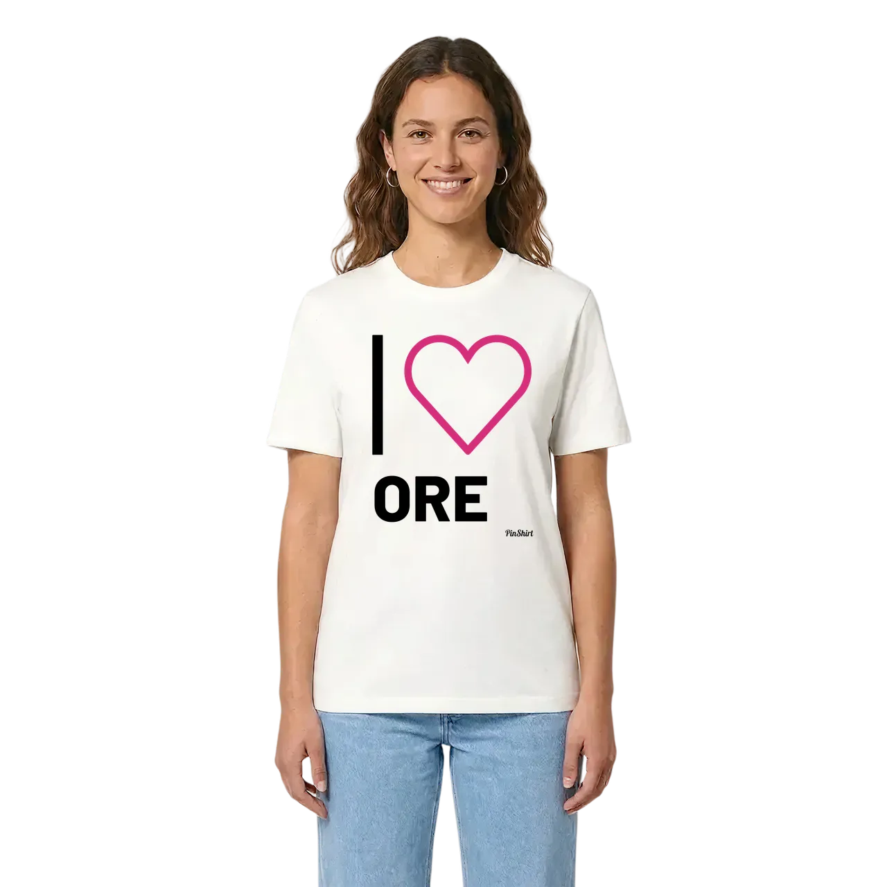 Jag älskar Ore t-shirt stort tryck i miljö