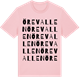 Pink Cotton t-shirt med Örevallen ordlek t-shirt