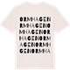 Vintage White t-shirt med Ormhagen ordlek t-shirt