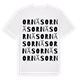 White t-shirt med Ornäs ordlek t-shirt