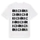 White t-shirt med Örnen ordlek t-shirt