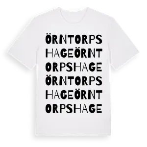 Örntorps Hage ordlek t-shirt – ekologisk bomull t-shirt från Pinshirt