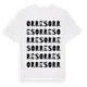 White t-shirt med Orres ordlek t-shirt