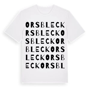 Orsbleck ordlek t-shirt – ekologisk bomull t-shirt från Pinshirt