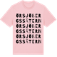 Pink Cotton t-shirt med Örsjöbergssätern ordlek t-shirt