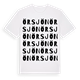 White t-shirt med Örsjön ordlek t-shirt