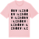 Pink Cotton t-shirt med Örviken ordlek t-shirt