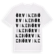 White t-shirt med Örviken ordlek t-shirt