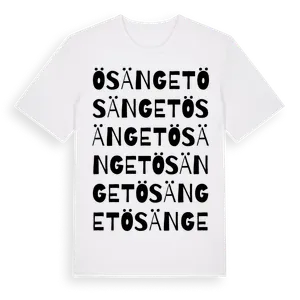 Ösänget ordlek t-shirt – ekologisk bomull t-shirt från Pinshirt
