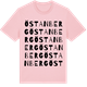 Pink Cotton t-shirt med Östanberg ordlek t-shirt