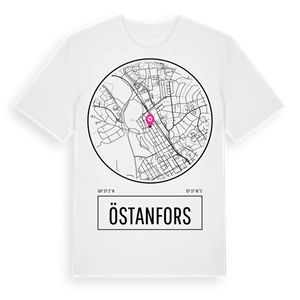Östanfors t-shirt – ekologisk bomull t-shirt från Pinshirt