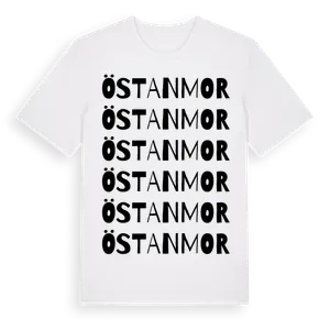 Östanmor ordlek t-shirt – ekologisk bomull t-shirt från Pinshirt