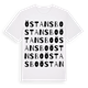 White t-shirt med Östansbo ordlek t-shirt